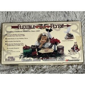 Flexible Flyer Christmas Classic Decor Racer Wood, Metal Roadmaster Mini New Vtg